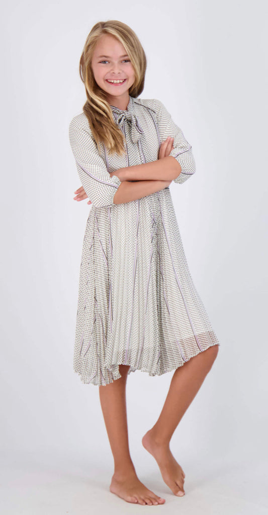 Black and White Dot Dress SNK4028A