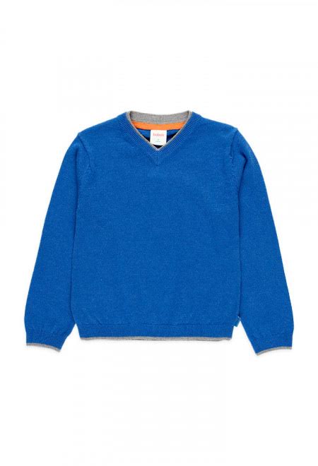 Blue Pullover Sweater 735005-2525