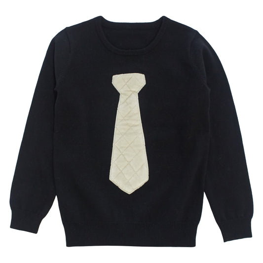 Quilted Tie Sweater G2045