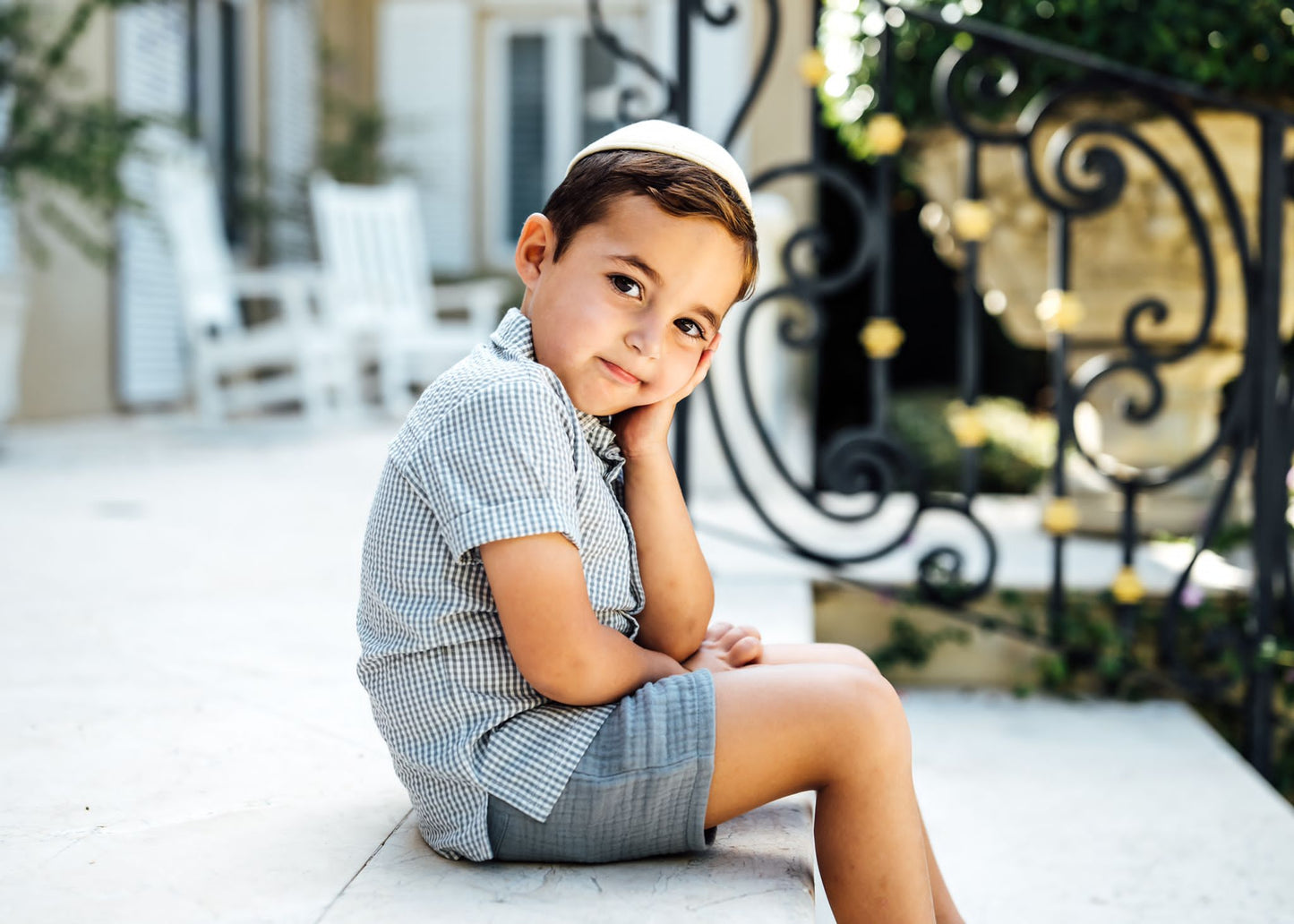 Gingham Button Down Shirt