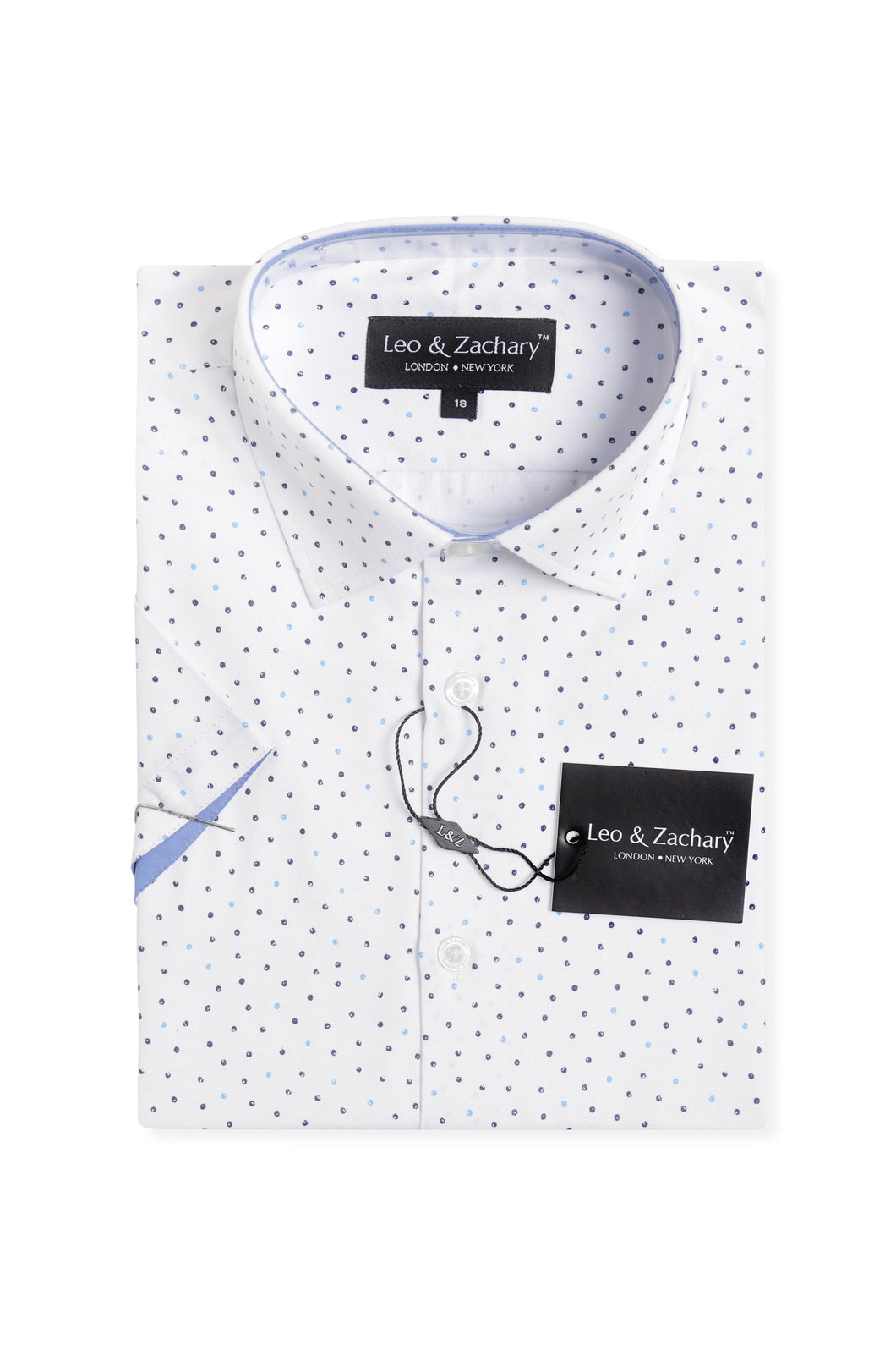 Granada Dots Short Sleeve Dress Shirt 5925