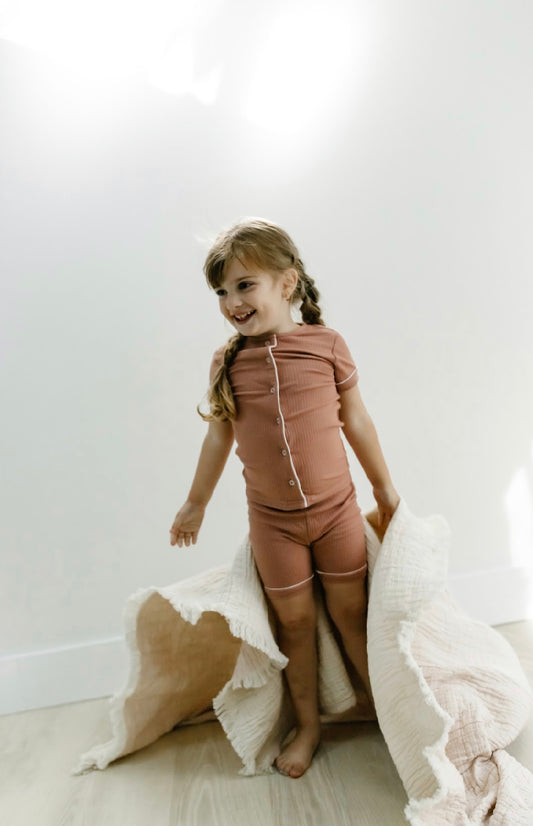 Button front pjs short sleeve