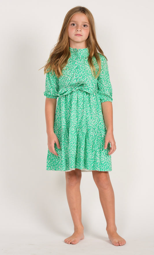 Belted Floral Dress LUS2204-A