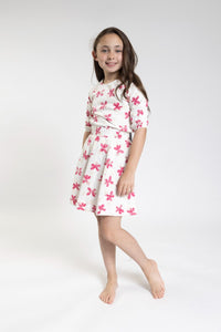 Pink Embroidered Skirt FR23621-C
