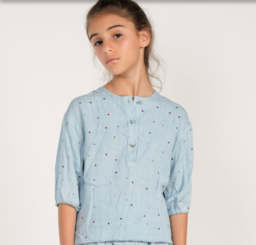 Jewel Embellished Top dls22106-A