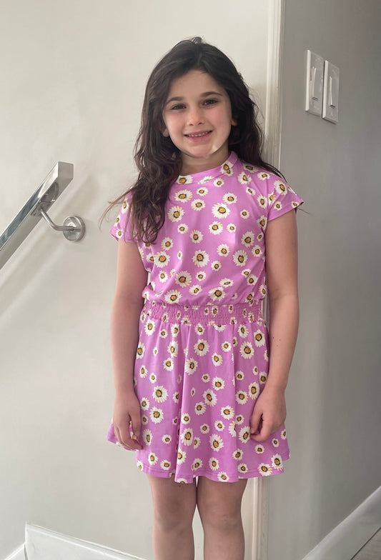 Smocked Floral Dress