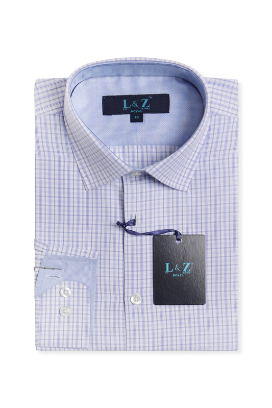 Blue Checks L/S Dress Shirt 5915