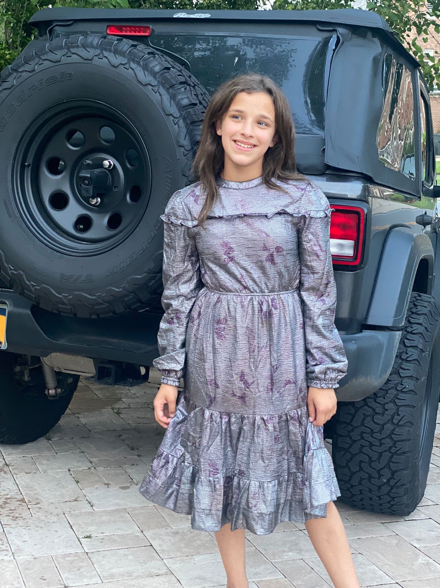 Lurex Layered Dress 1052