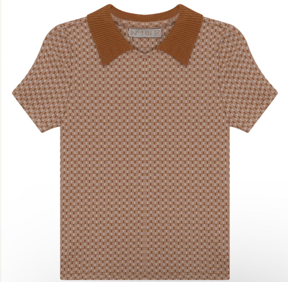 Grid print short sleeve shirt SB2CY1675