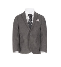 Load image into Gallery viewer, Charcoal Velvet Blazer