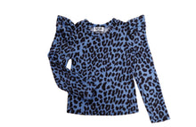 Load image into Gallery viewer, Cobalt Leopard Top F22-198X