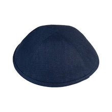 Load image into Gallery viewer, Linen Leather Trim iKippah