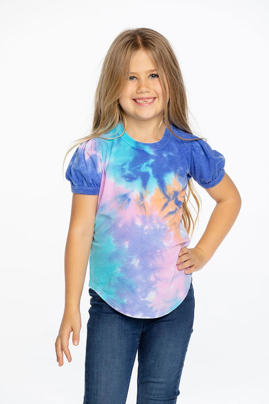 Puff Sleeve Tie Dye Tee