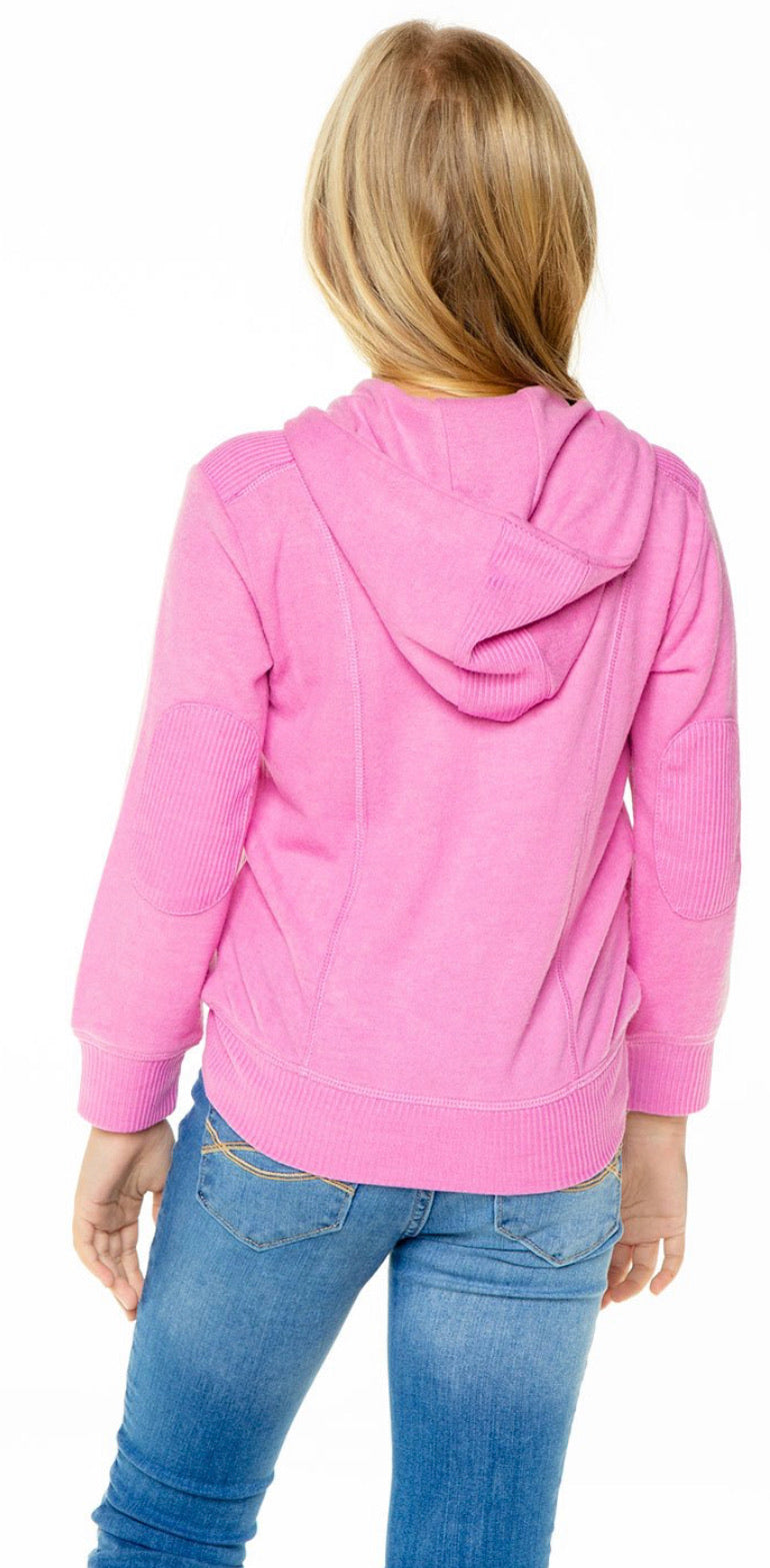 Pink knit Zip Up
