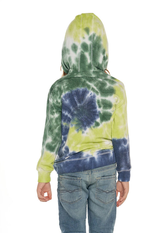 Bliss Knit Tie Dye Zip Up Hoodie CB1133
