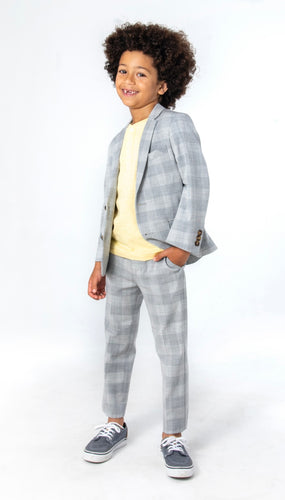 London Check Stretchy Mod Suit