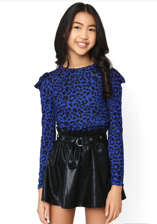 Cobalt Leopard Top F22-198X
