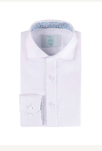 T.O. Slim Long Sleeve White Shirt TOCBSB