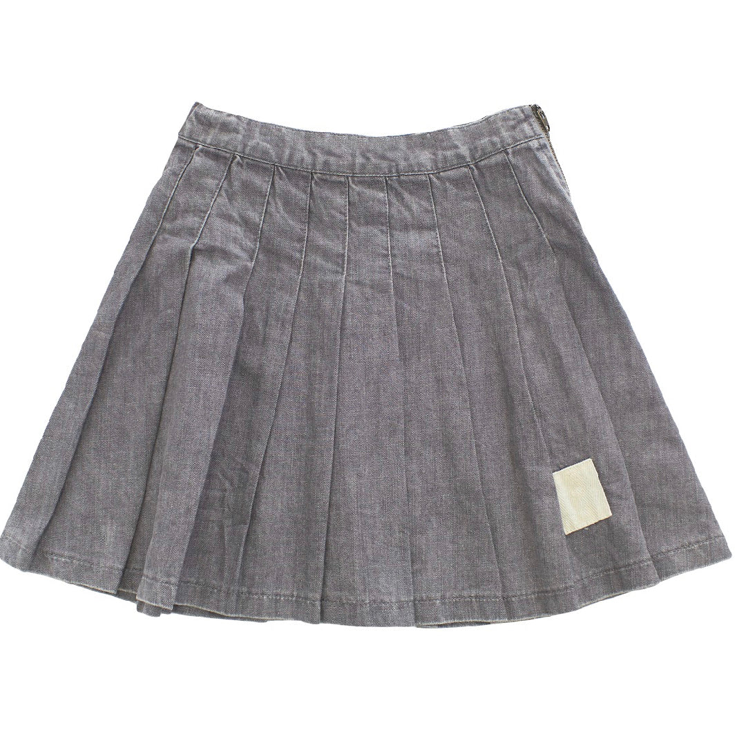 Pleated Jean Skirt al2327