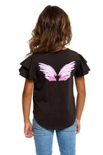 Load image into Gallery viewer, CHTW147-CHK2192-UBLK-G angel wings tee