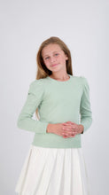 Load image into Gallery viewer, Puff Sleeve Knit Top SNK4108