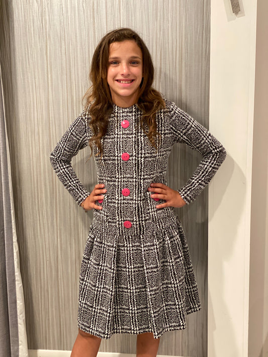 Teen Houndstooth Dress