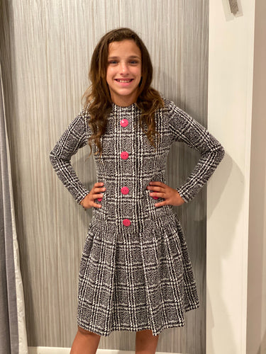 Teen Houndstooth Dress