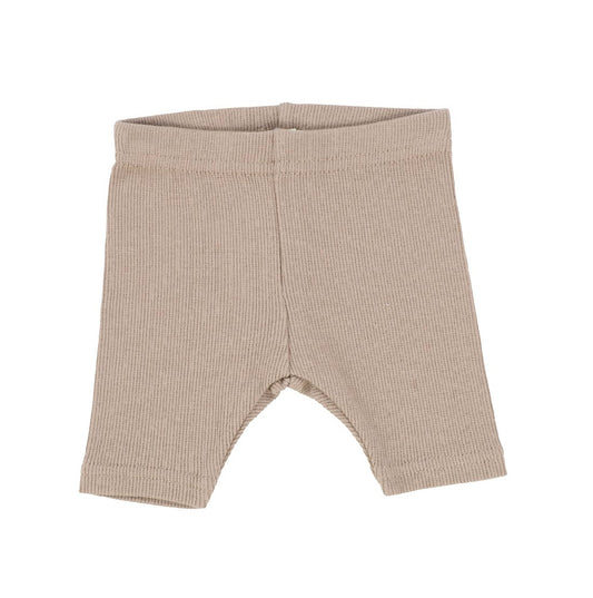 Ribbed Latte Shorts