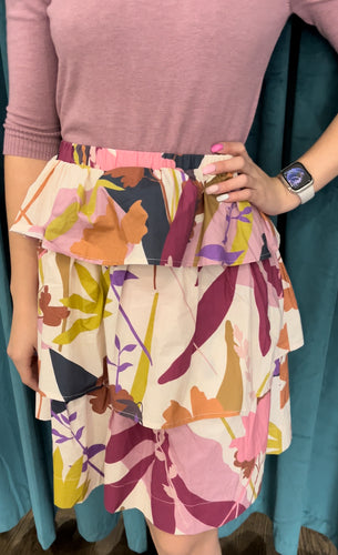 Tiered Floral skirt SNK4151A and SNK4151B