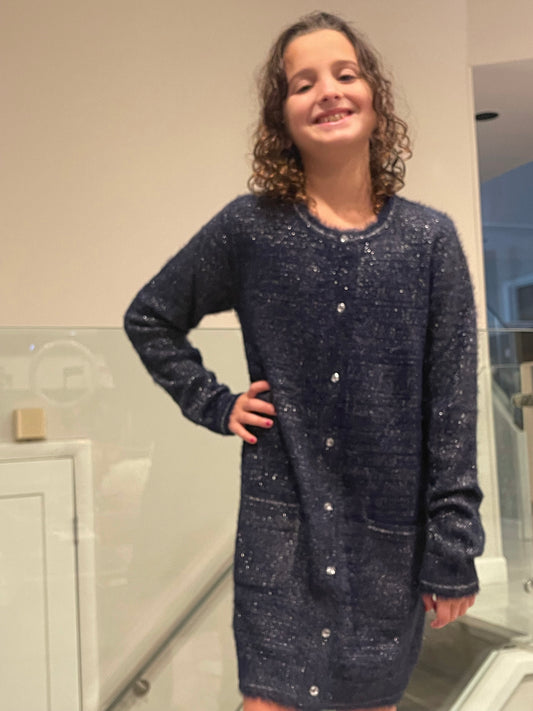 Fuzzy Sweater Dress 723282-2440