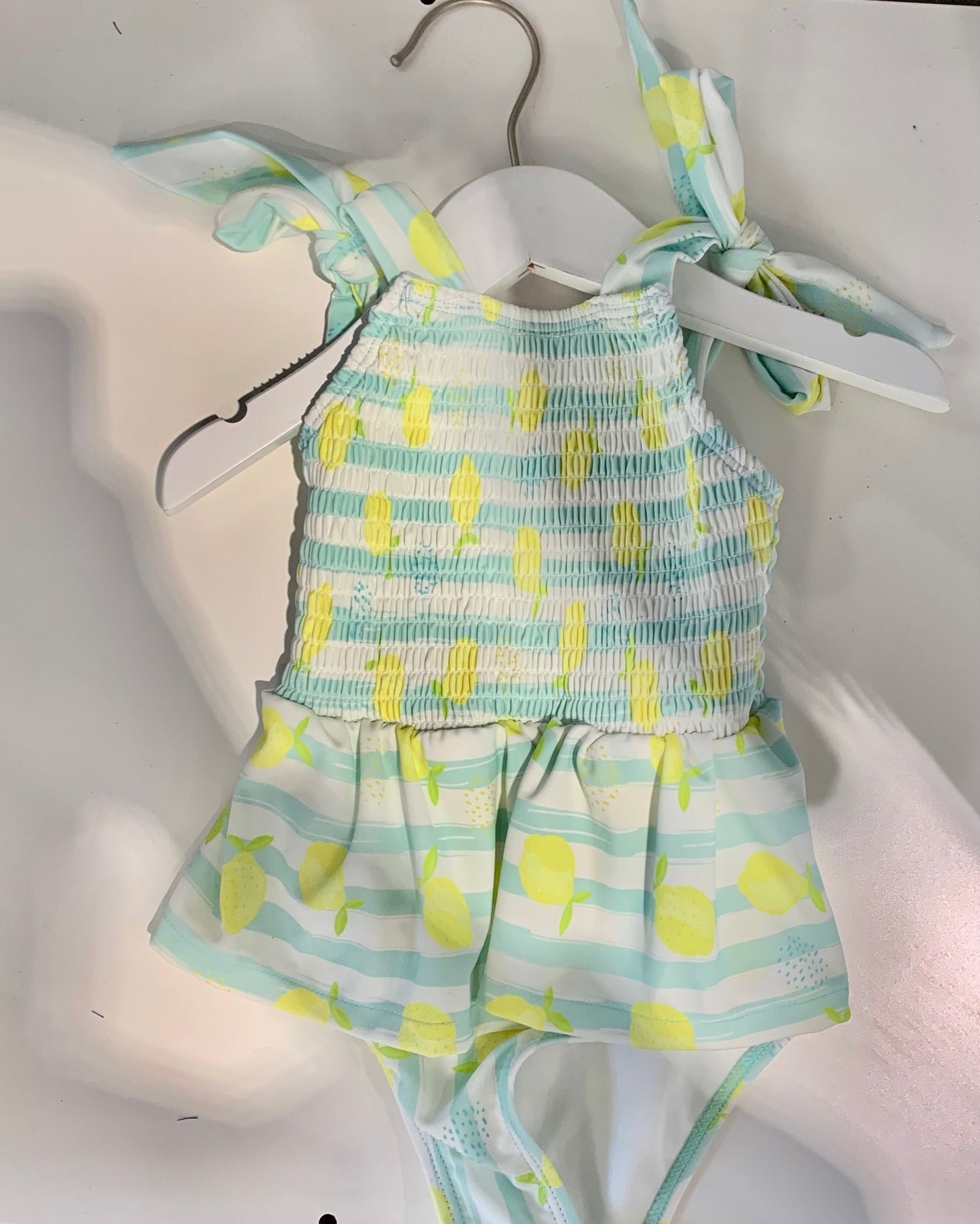 Printed Smocked Swimsuit CY1491