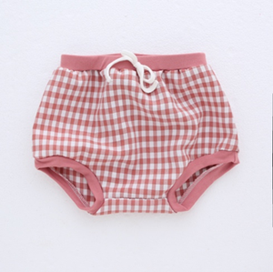 B377 tank set with gingham bloomers