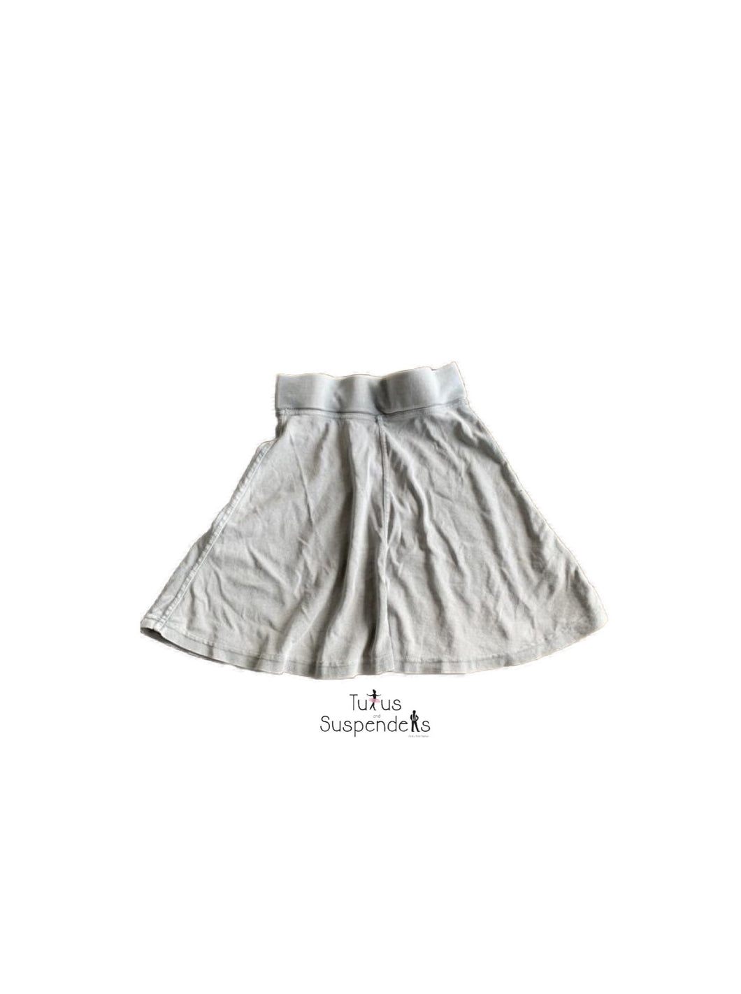 Light Grey Acid Wash Skirt