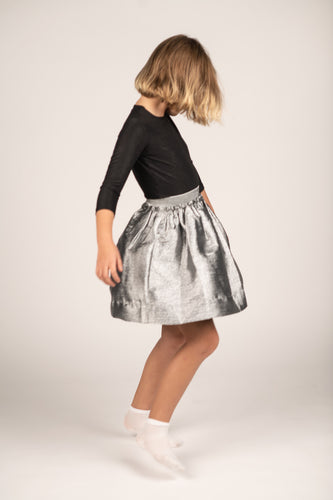 Silver Sparkly Circle Skirt FR20120-A