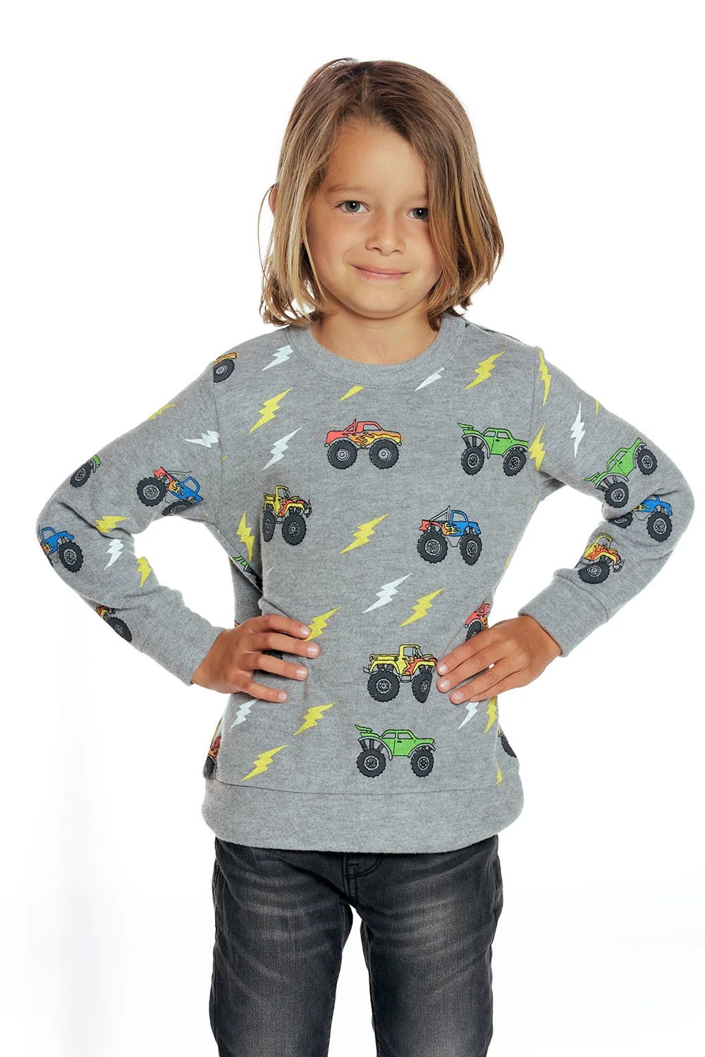 Bliss Knit Monster Truck Pullover CB1111