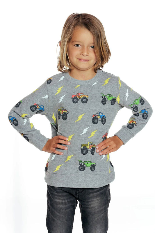 Bliss Knit Monster Truck Pullover CB1111