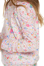 Load image into Gallery viewer, Rainbow Splatter Heart Pullover CHTW262
