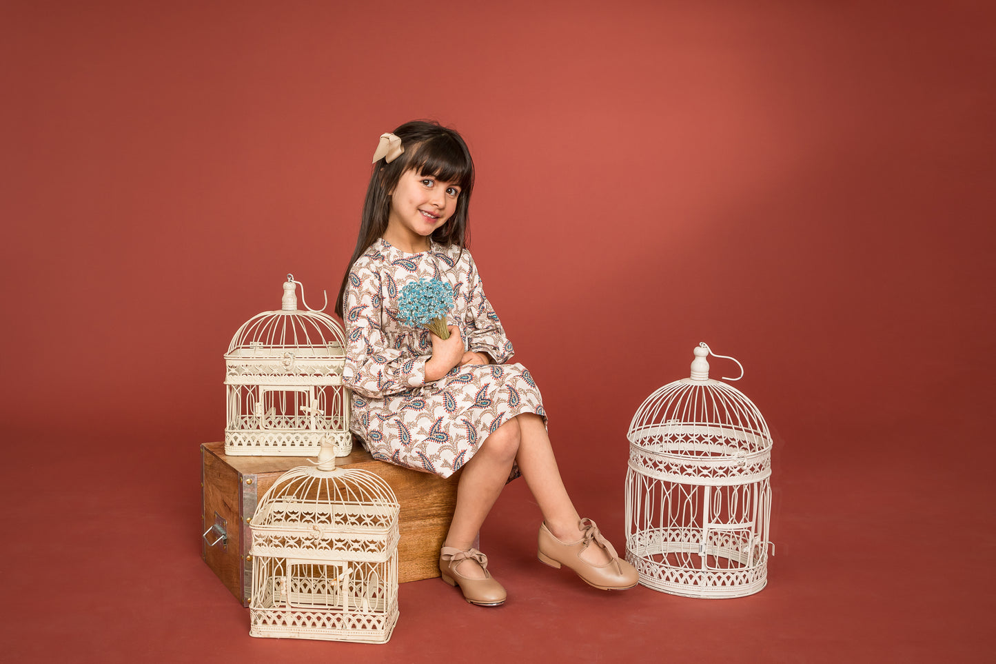 Feather Print Dress Y2646D