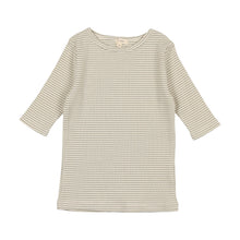 Load image into Gallery viewer, Ribbed Striped 3/4 Sleeve Tee TQPST