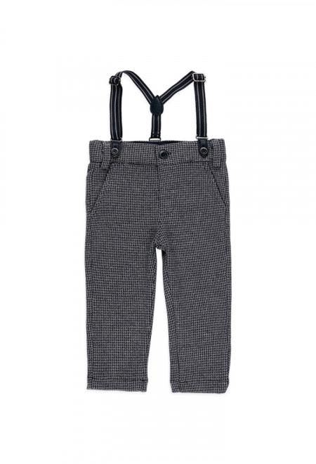 Navy Suspender Knit Pants 715160-2440