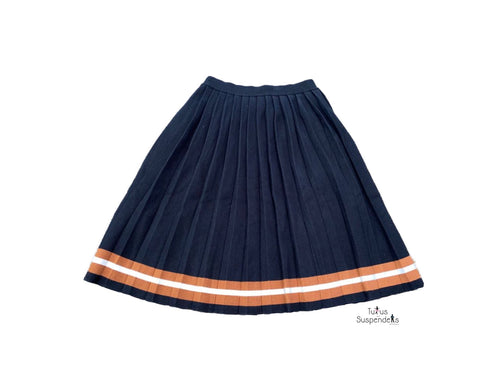 Striped Hem Knife Pleat Skirt FW21235-A