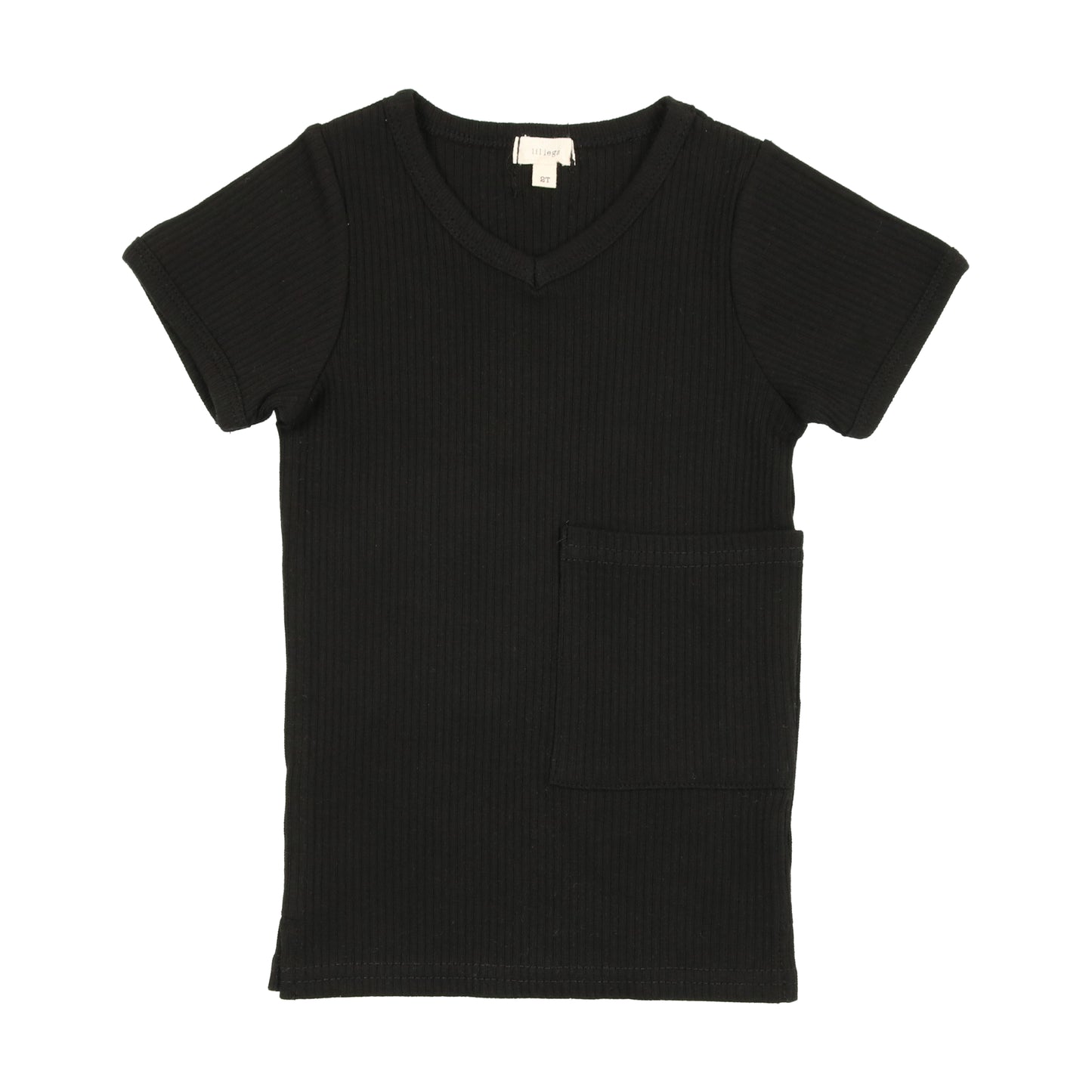 Ribbed Short Sleeve Pocket V-Tee RVT