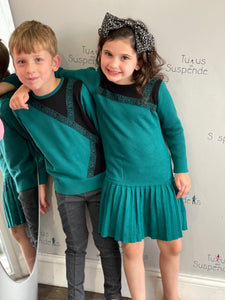 Emerald Knit Dress 6403