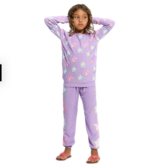 Bliss Knit Stars Lounge Pants CHTW131-CHK2179