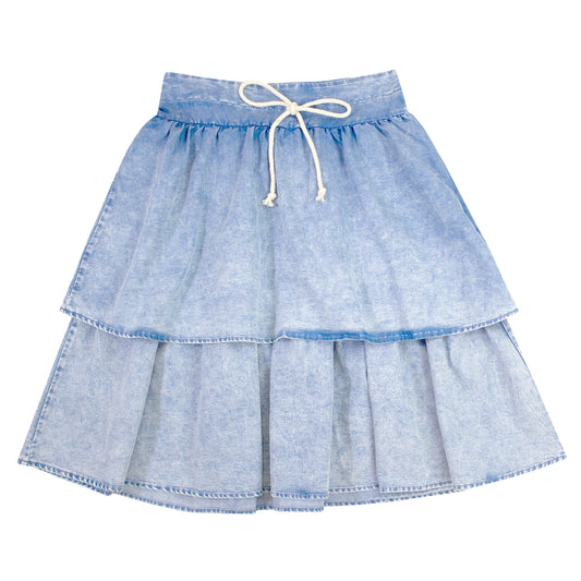 Illusion Denim Skirt TD27110