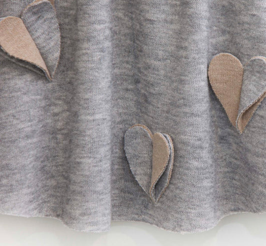 Double Knit Heart Skirt T2597