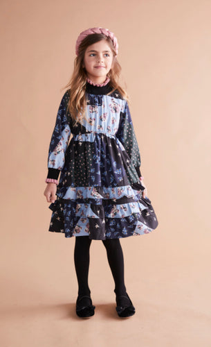 Contrast Collar Dress 1225
