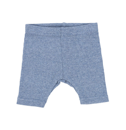 Ribbed Denim Heather Shorts
