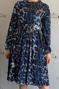 Blue Leopard Dress SNK1339