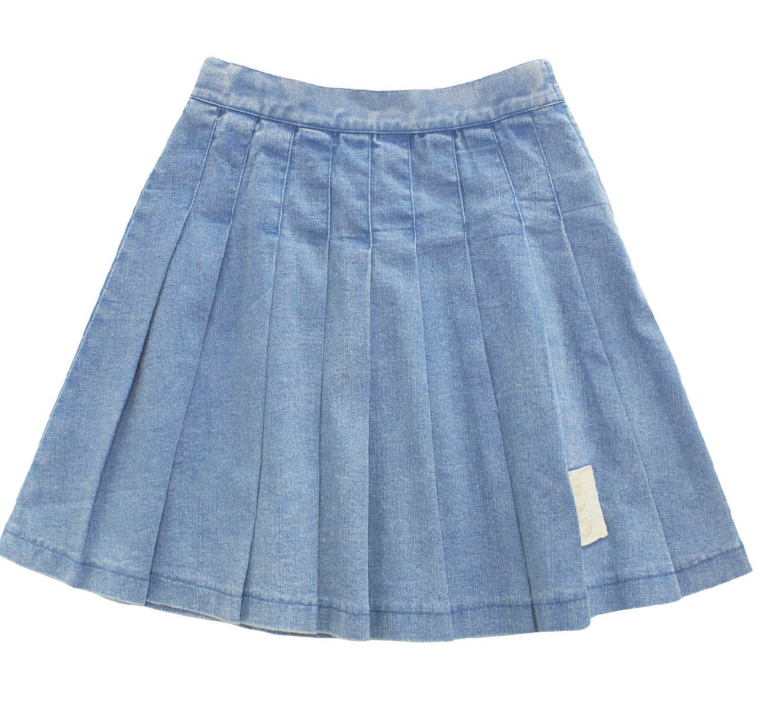 Pleated Jean Skirt al2327